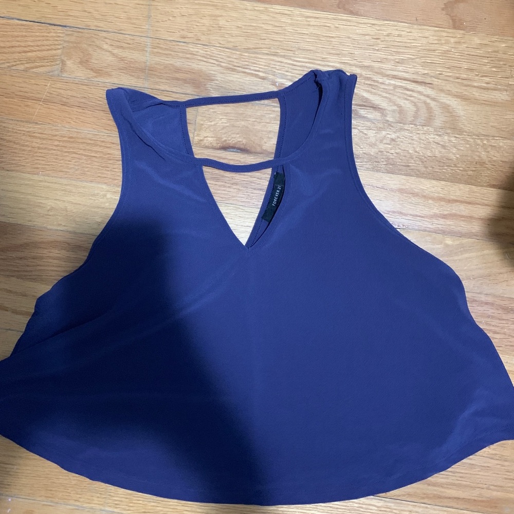 Dark purple Crop top